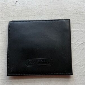 Coach Leather Bifold Wallet – Black | Like New